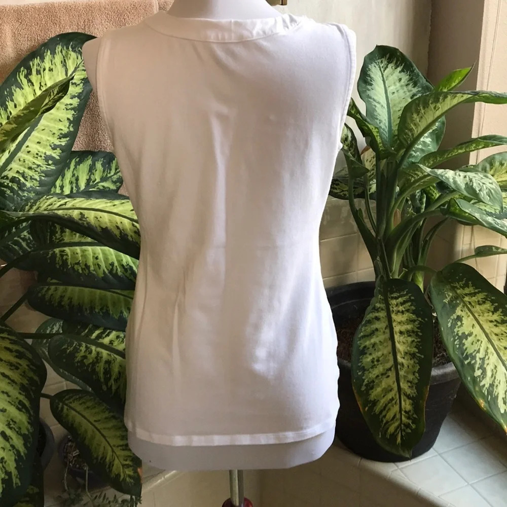 Style&Co. white sleeveless top - Picture 2 of 4